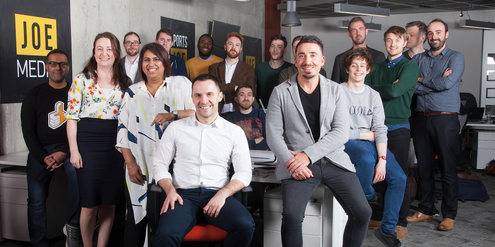 Colin Strause et al. posing for a photo