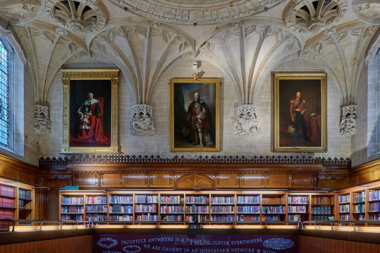 A room with a book shelf