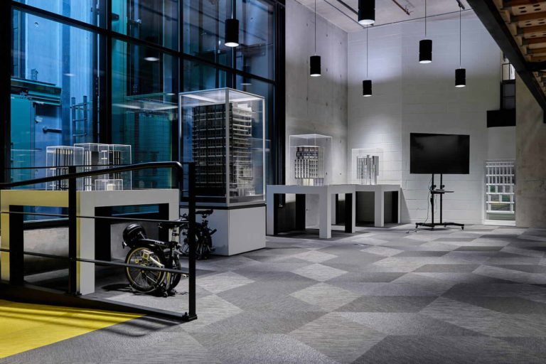 The inside of a building