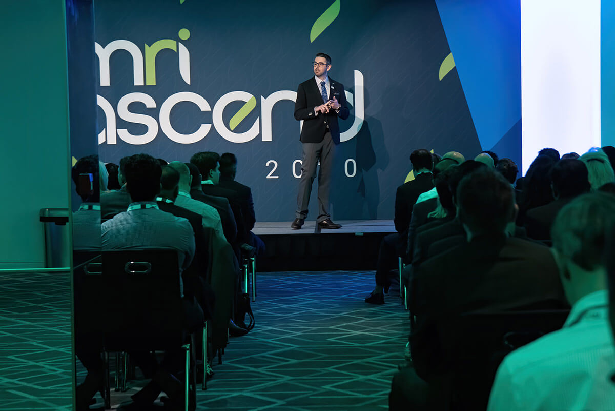 A group of people standing on a stage