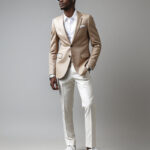 A man standing on a baseball field