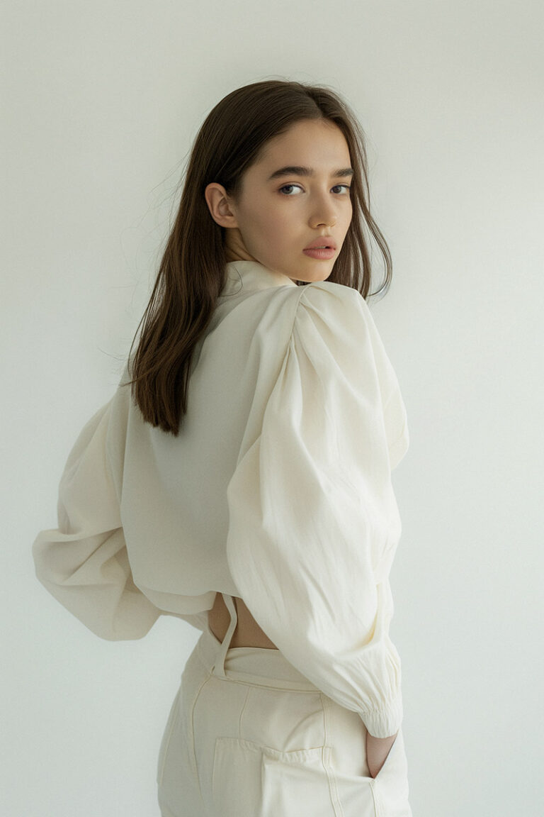 A person wearing a dress shirt and tie