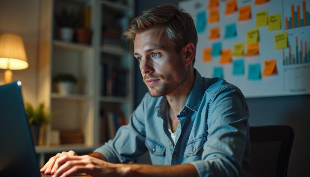 A person sitting at a table using a laptop