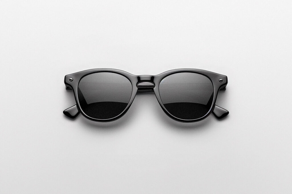 A pair of sunglasses on a table