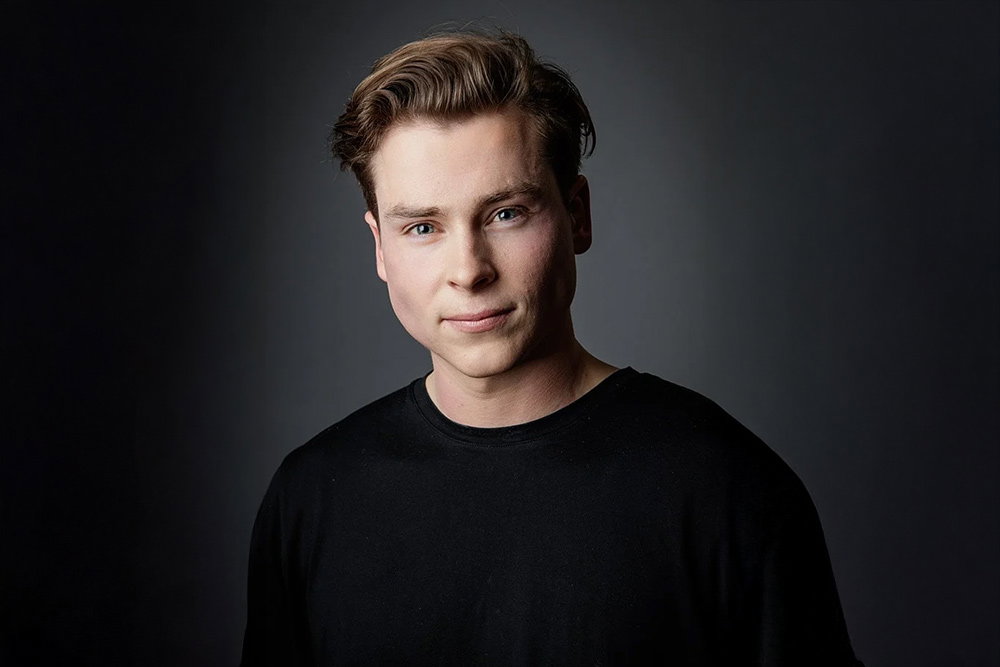 A man looking at the camera