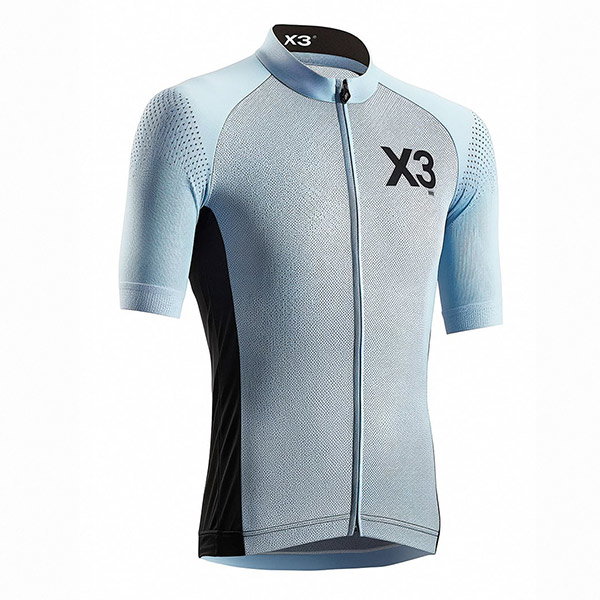 A person wearing a blue shirt