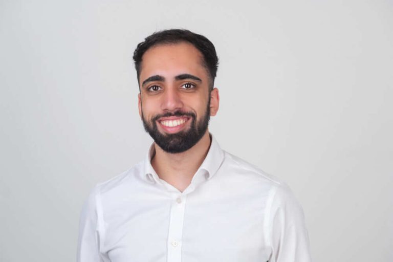 Syed Zain Imam posing for the camera