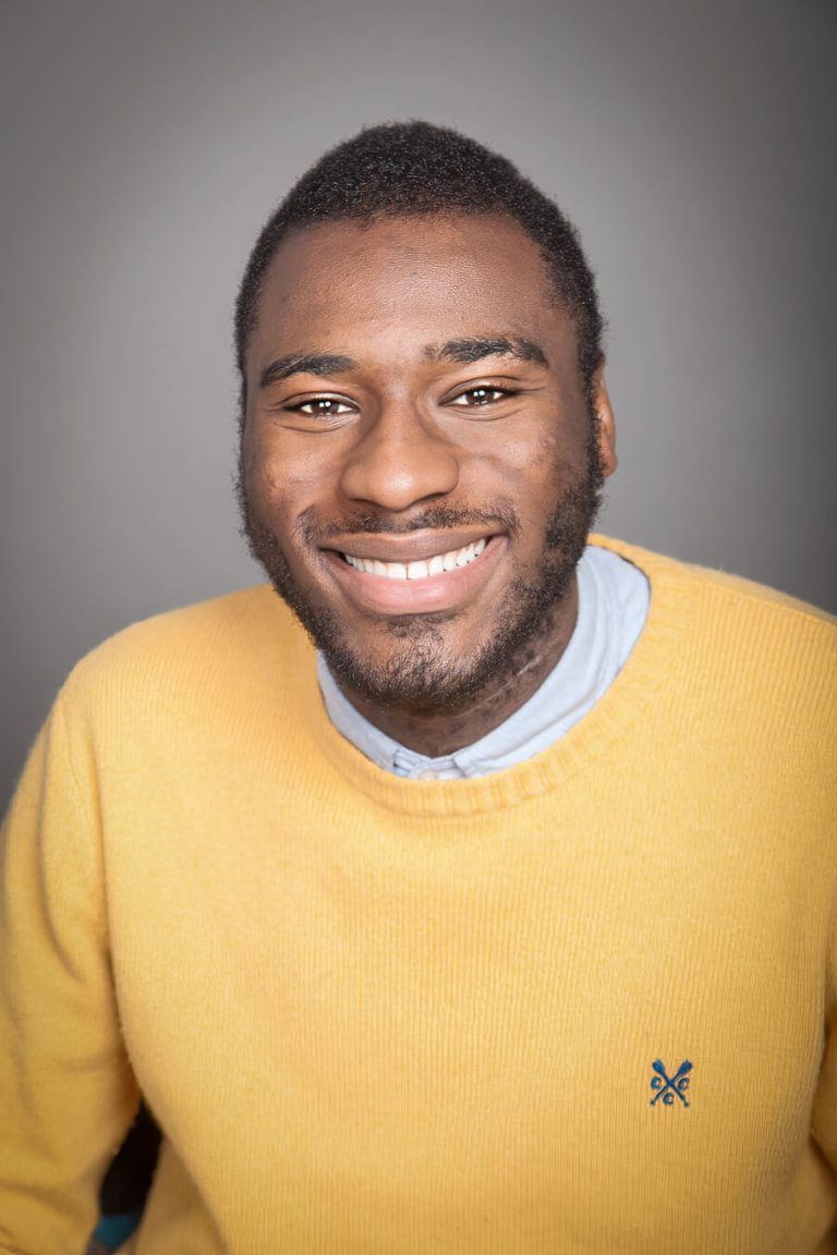 A person posing for the camera