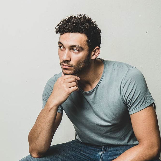 A man talking on a cell phone