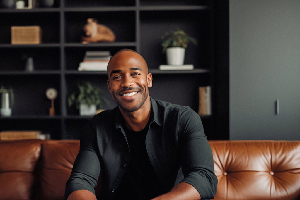 A person posing for the camera