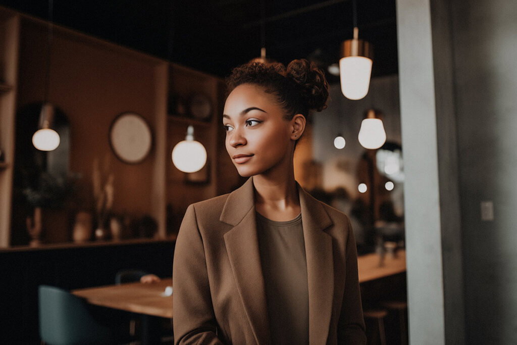 A man standing in front of a mirror posing for the camera