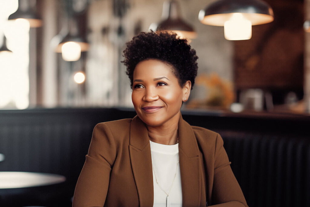 A man wearing a suit and tie smiling at the camera