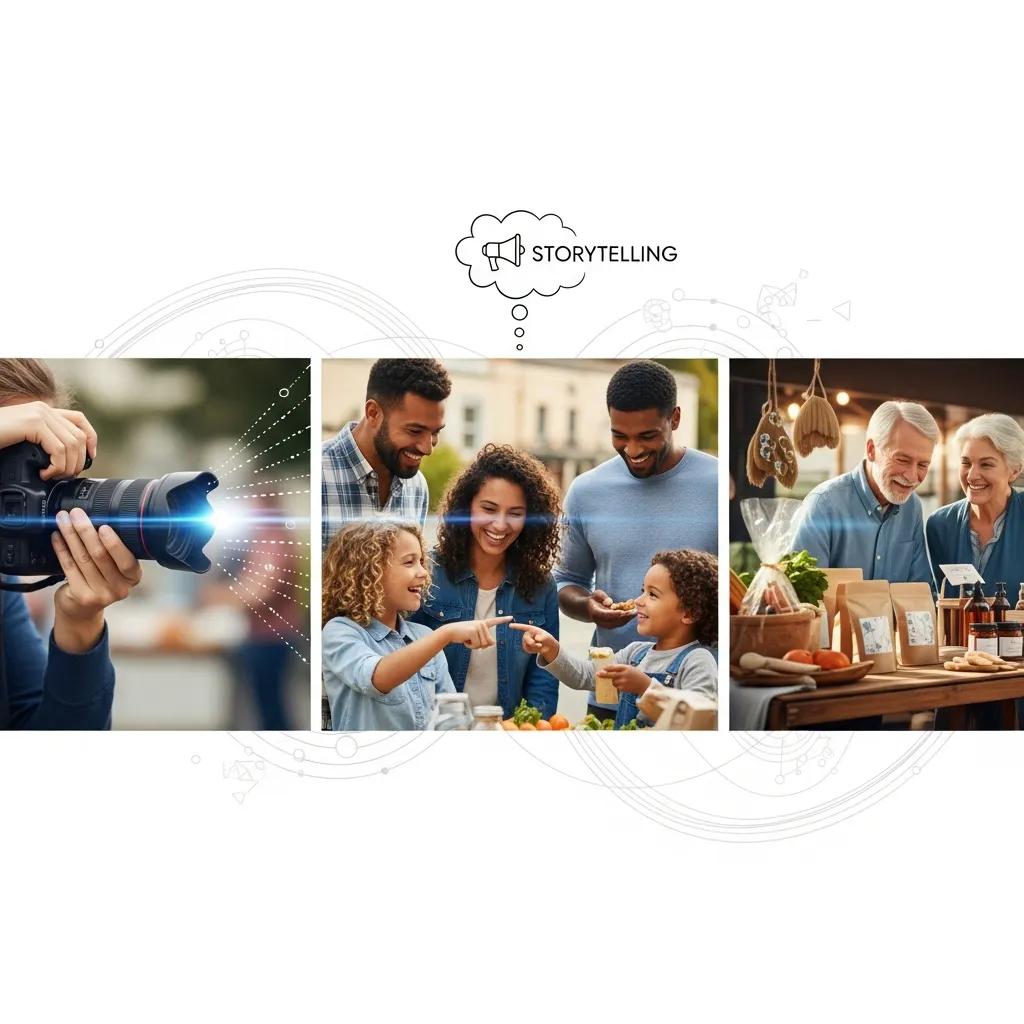 Visual storytelling in marketing photography: candid moments and customer interactions that build connection