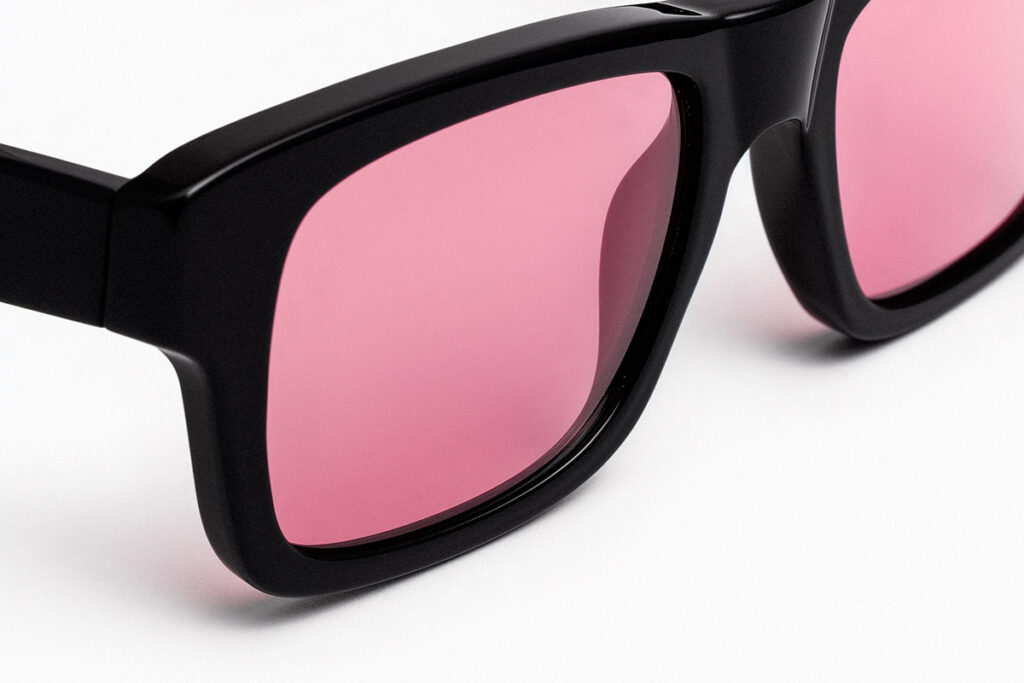 A pair of sunglasses on a table