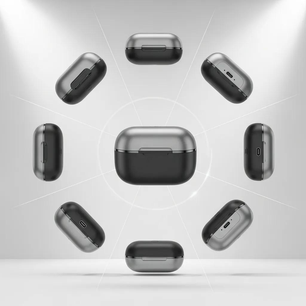 Interactive 360-degree product viewer showing an item from multiple angles