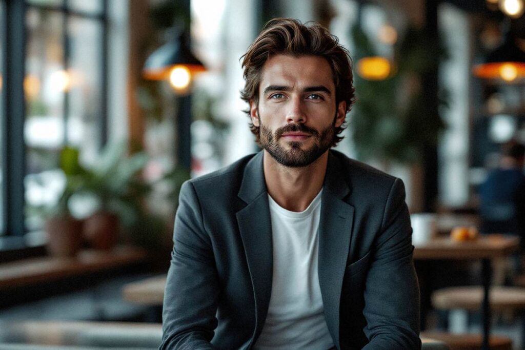 A man looking at the camera