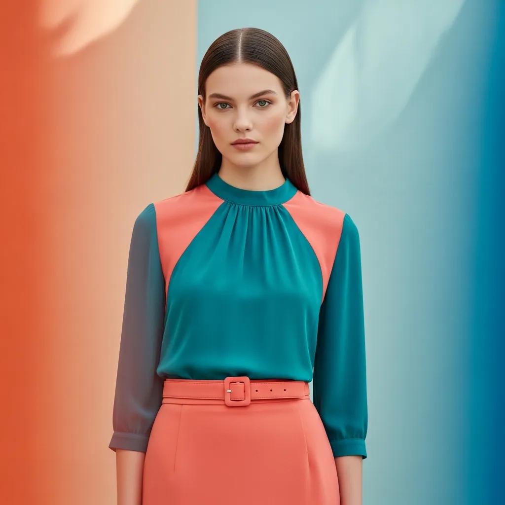 Portrait demonstrating balanced colour harmony where background tones enhance the subject