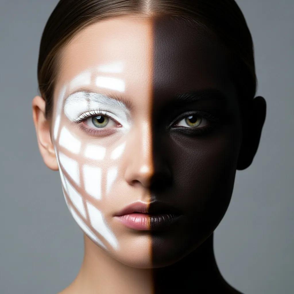 Portrait example showing subtle dodge and burn to sculpt facial features and add depth