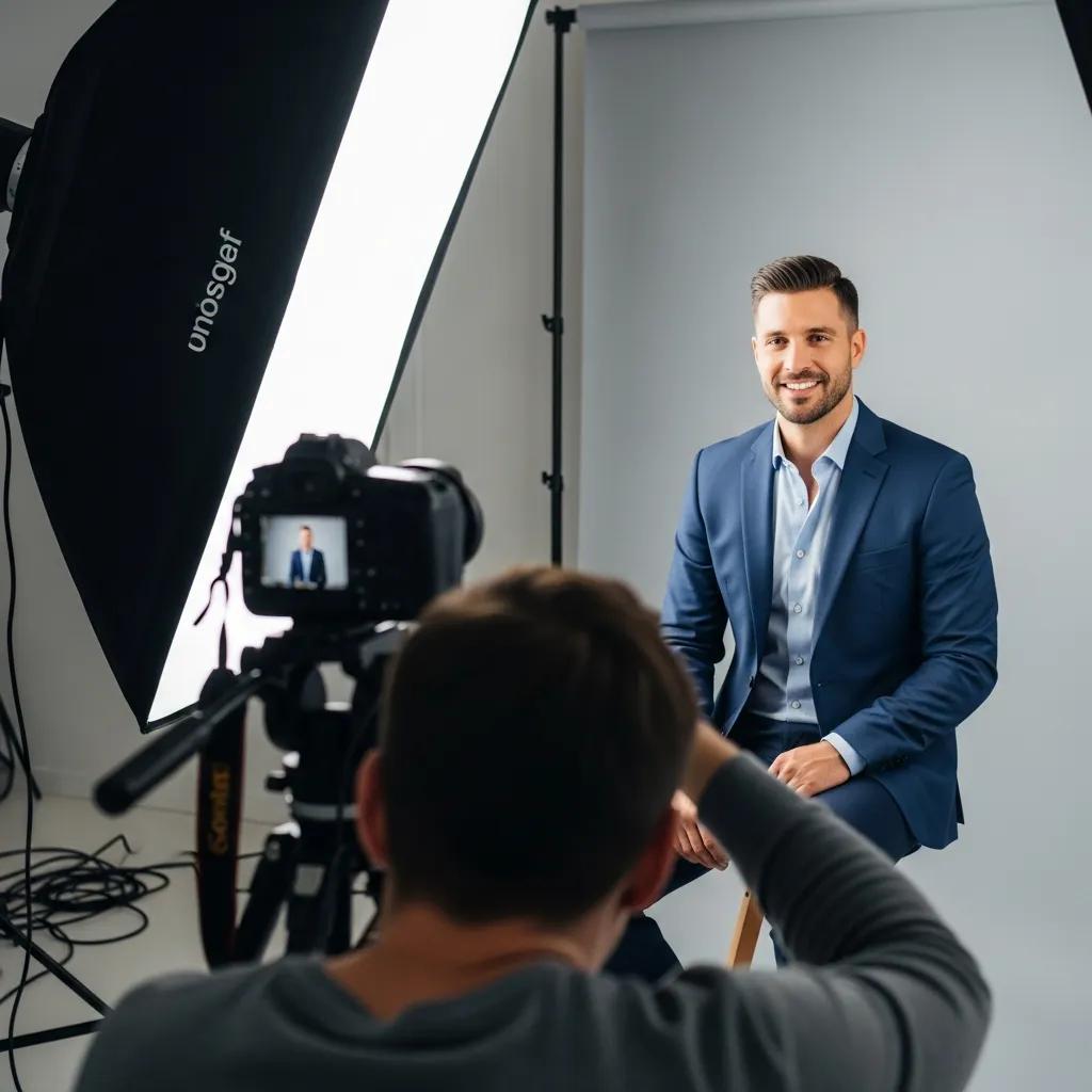 Professional headshot session showing why personal branding matters for startups