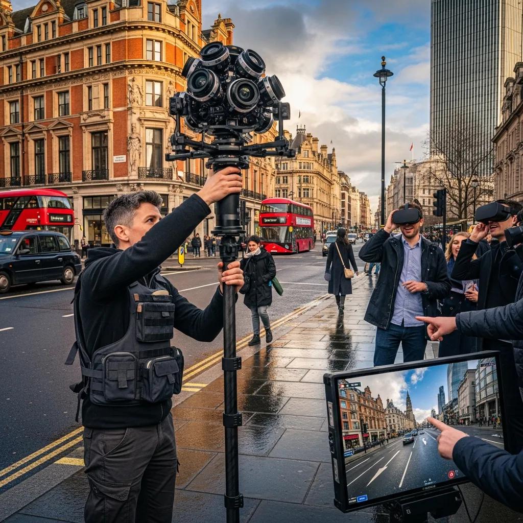 Professional VR photography setup in London capturing immersive experiences
