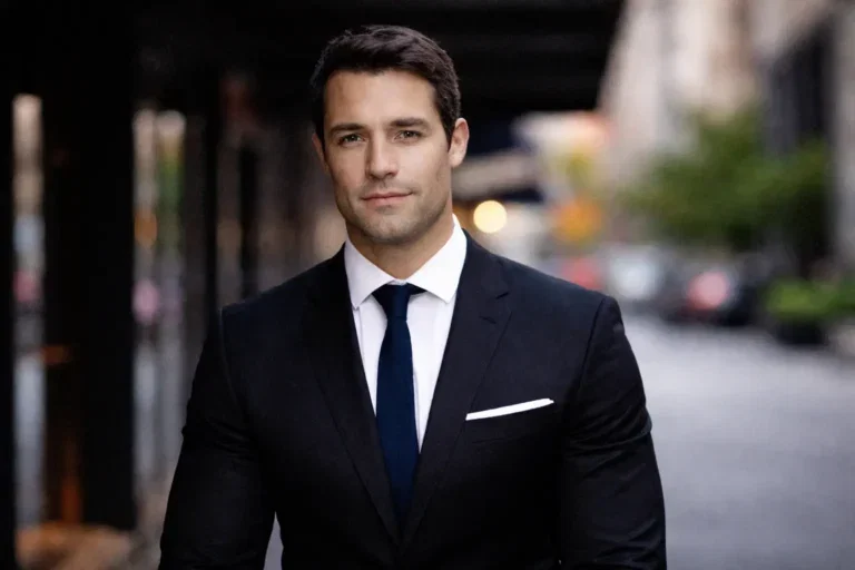 Male professional headshot outdoor outdoor EyeMedia Studios